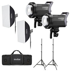 Sada dvou LED světel Godox LA150D s příslušenstvím , LA150D Dayligth Kit