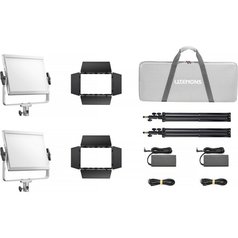Sada dvou LED Bi-color panelů Godox Litemons LP600Bi s příslušenstvím , LP600Bi-KIT2
