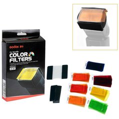 Sedm barevných a korekčních filtrů pro externí blesky, Godox CF-07