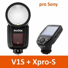 Blesk s kruhovou hlavou Godox V1S pro Sony s řídící jednotkou Xpro, TTL , HSS