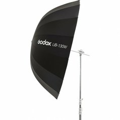 Hluboký bílý parabolický deštník Godox UB-130W (130cm)