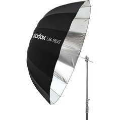 Hluboký stříbrný parabolický deštník Godox UB-165S (165cm)