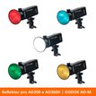Mini reflektor AD-M s filtry pro blesky GODOX AD200 a AD360 II , 8