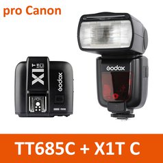 Externí blesk Godox TT685 pro Canon s řídící jednotkou, TTL , HSS