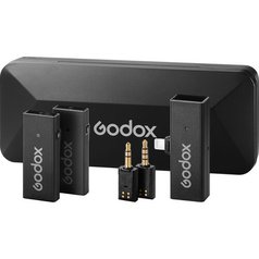 Sada bezdrátových mikrofonů Godox MoveLink Mini LT kit 2, 1x přijímač Lightning a 2x vysíl