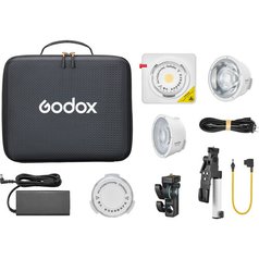 LED světlo Godox ML100BI , 120W , 2800 až 6500K KIT2 , objektivy L15 a L36, AK-B02
