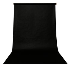 Polypropylenové fotografické pozadí černé , 1,6 x 5m