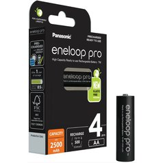 Panasonic Eneloop Pro AA, akumulátory 4ks, 500 cyklů, R06