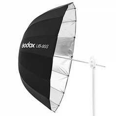 Hluboký stříbrný parabolický deštník Godox UB-85S (85cm)